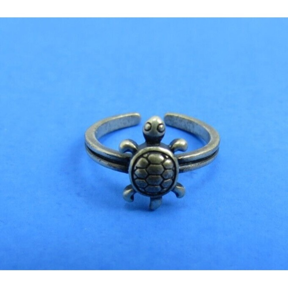 Sterling Silver 925 Turtle Ring Size 3.25